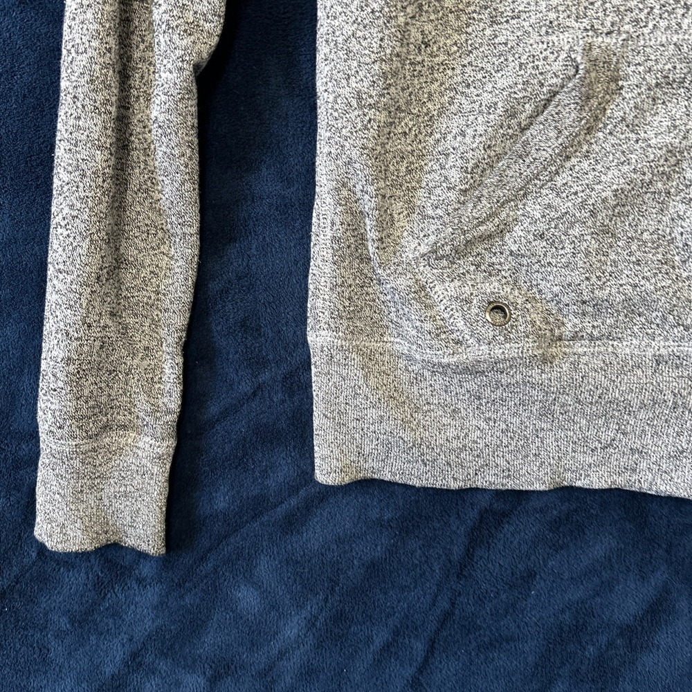Roots Canada Womens Hooded Sweatshirt Size M Full Zip Gray Spellout Letters Y2K - Picture 2 of 15